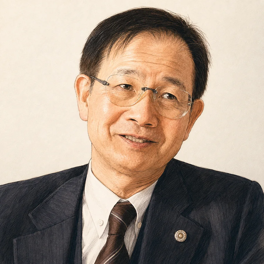 櫻井 光政さんの漫画風肖像