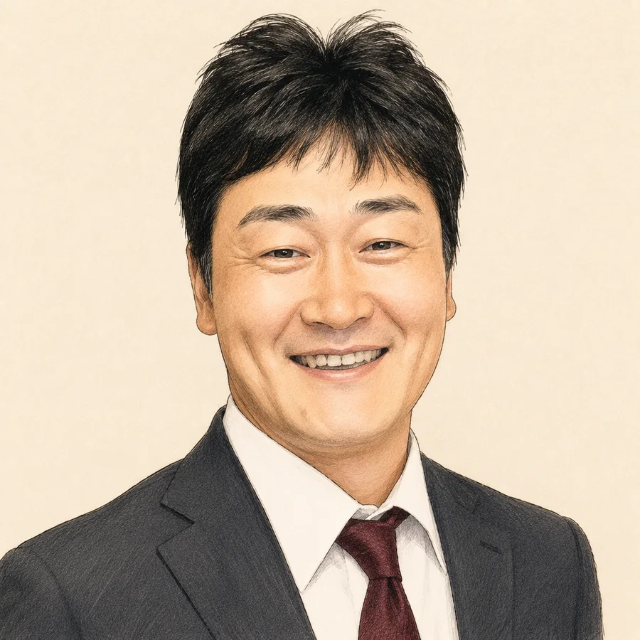谷津 繁さんの漫画風肖像